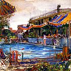 Joseph Kleitsch Ambassador Hotel Swimming Pool painting